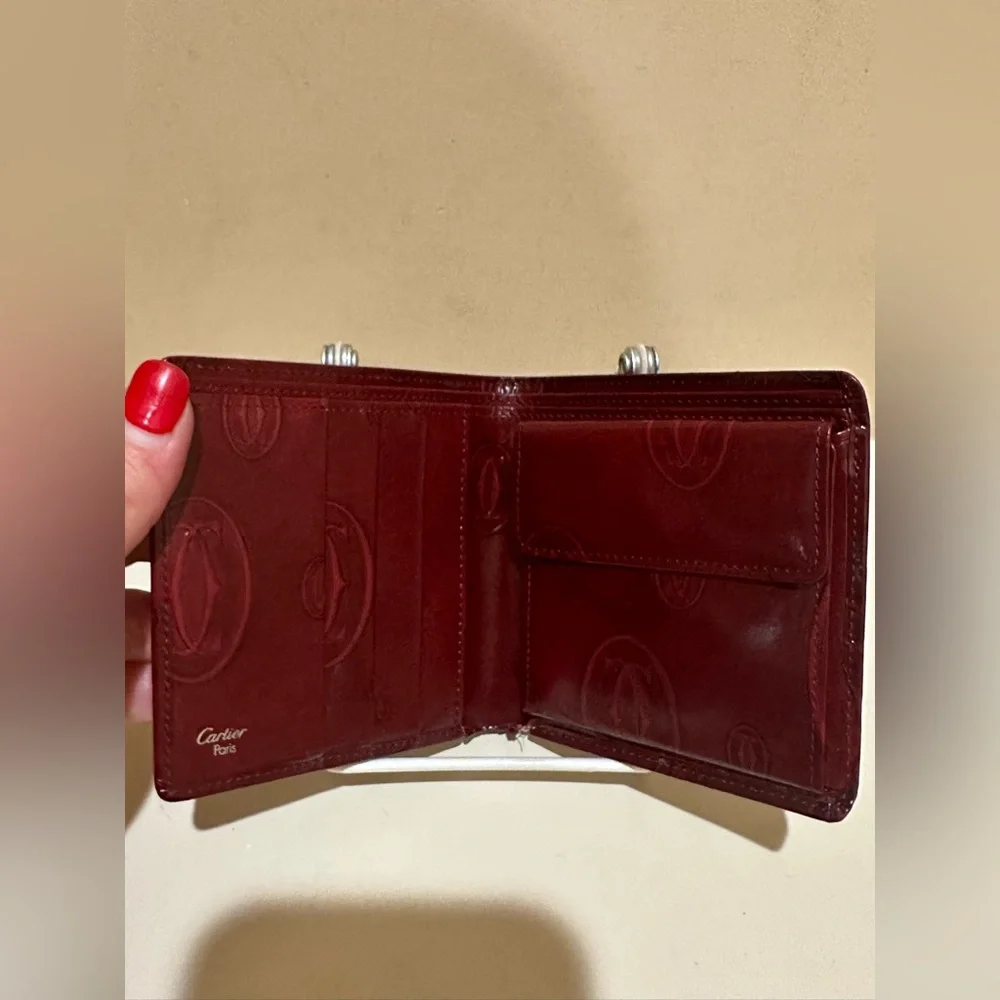 Cartier Happy Birthday Bifold Bordeaux Wallet